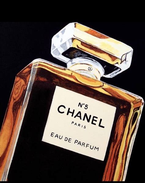 chanel paing of a perfome bottle god|Chanel Bottle Painting .